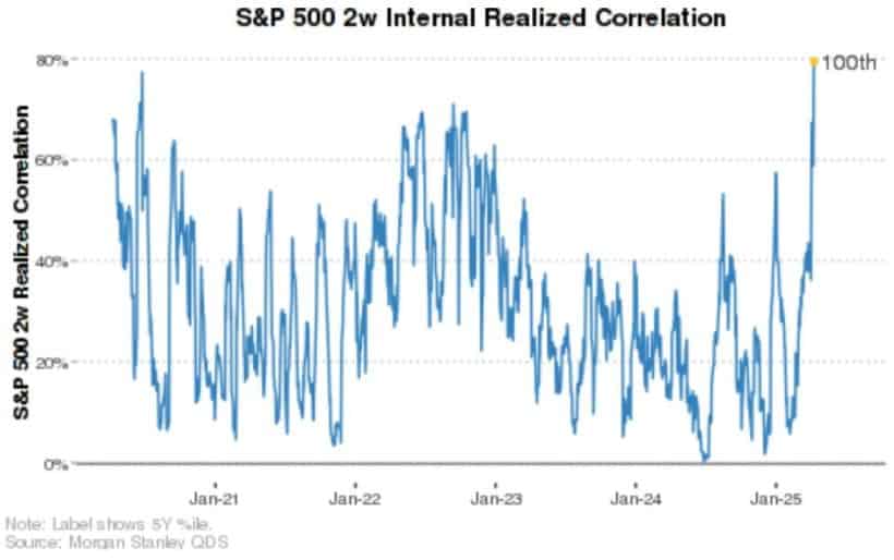 S&P 500 2w Internal Realized Correlation