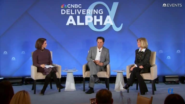2025 Delivering Alpha Conference ichael Arougheti And Mary Callahan Erdoes